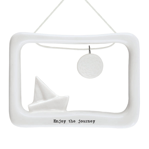 Porcelain Open Frame - Enjoy the Journey