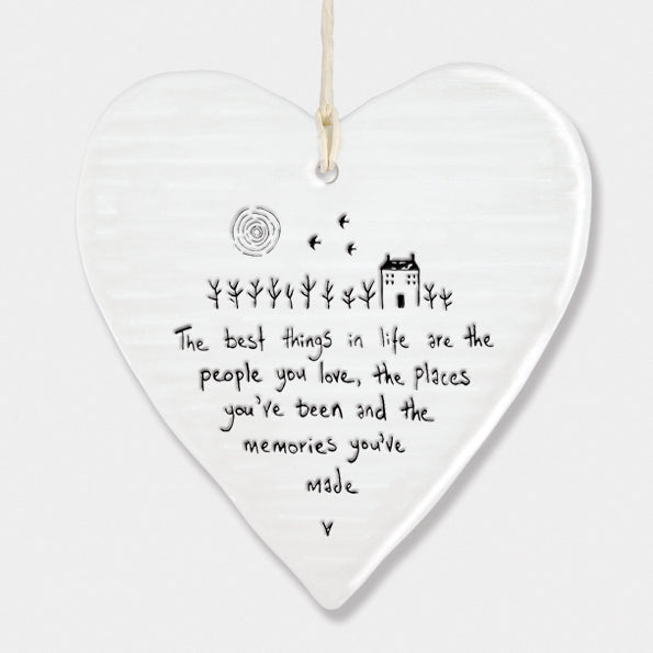 Round Porcelain Heart