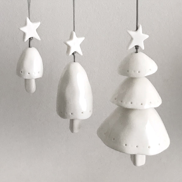 Layered Porcelain Christmas Tree Bell
