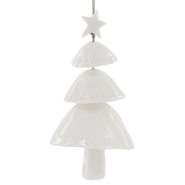 Layered Porcelain Christmas Tree Bell