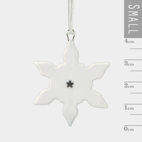 Porcelain Hanging Snowflakes