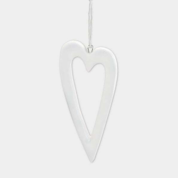 Porcelain Hanging Heart