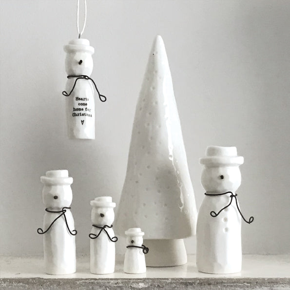 Porcelain Hanging Snowman
