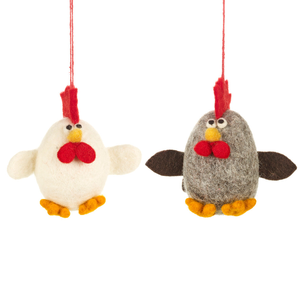 Handmade Felt Easter Chickens