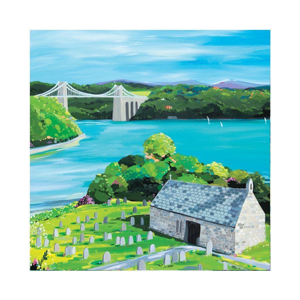 Janet Bell Card - Church Island, Anglesey
