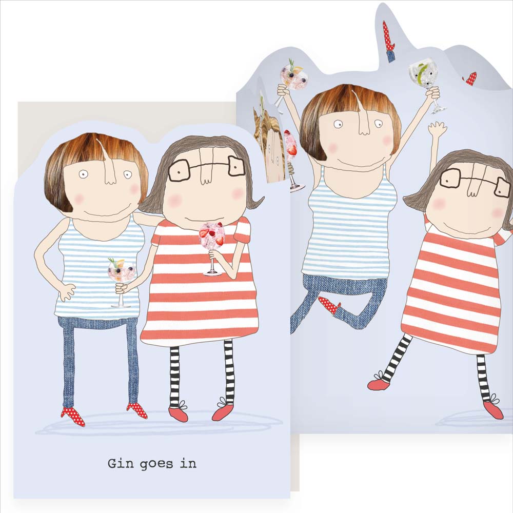 Fold Out Card - Gin Goes In