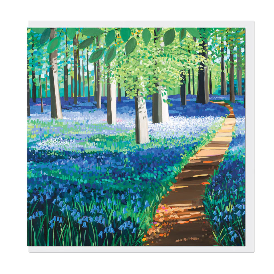 Janet Bell Card - Bluebell Forest, Anglesey