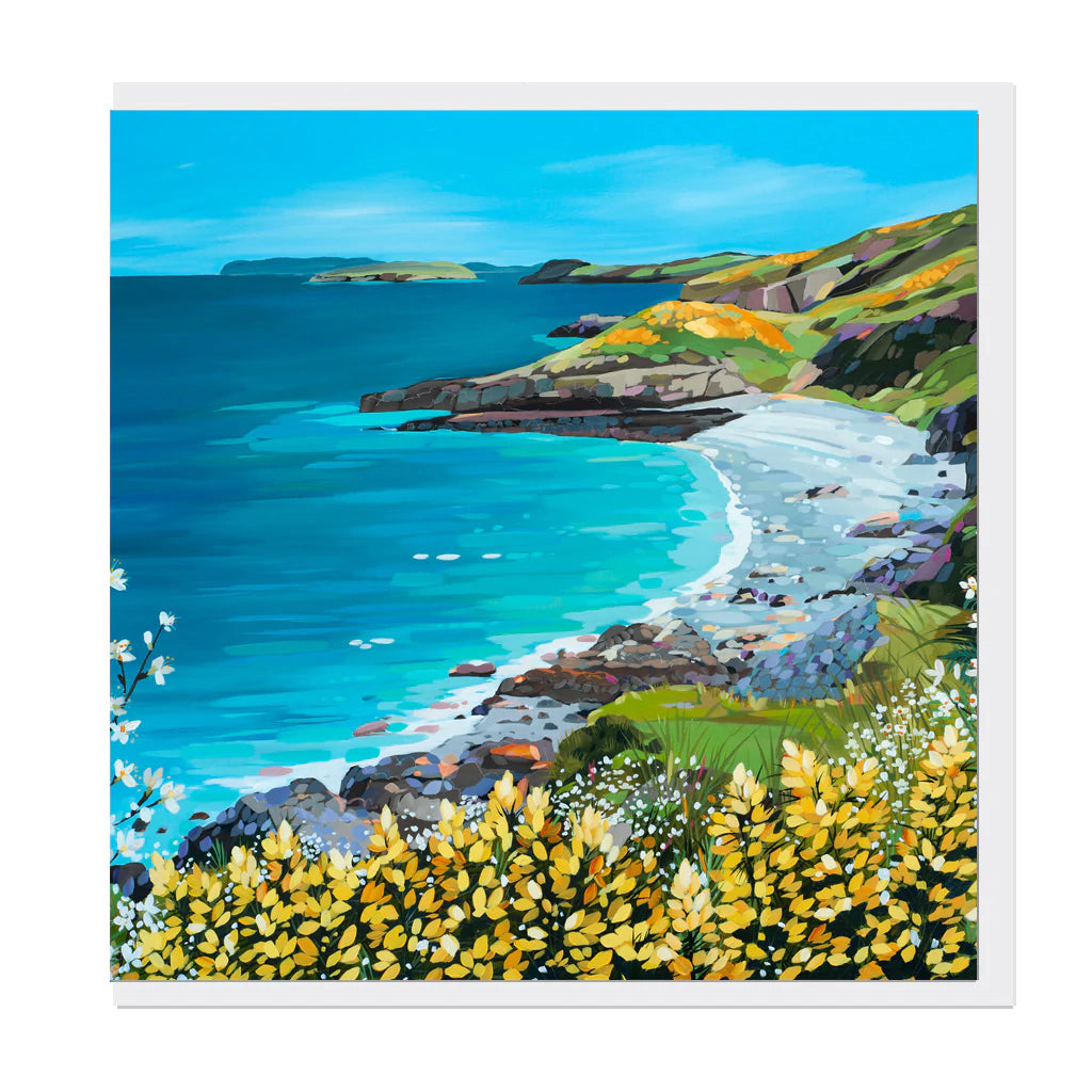 Janet Bell Card -White Beach, Anglesey
