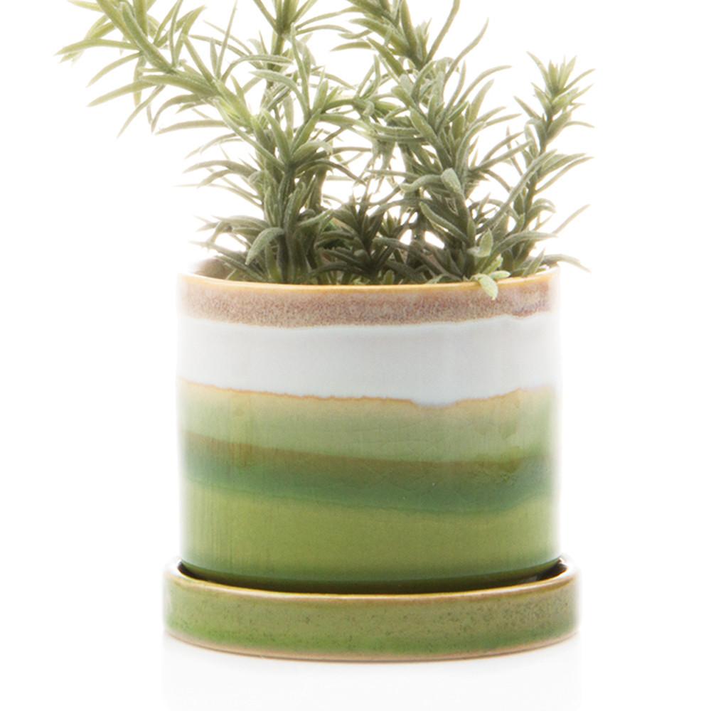 plant pot with saucer indoor Minute Plant Pot & Saucer