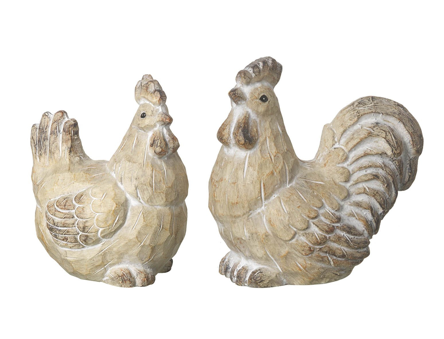 Terracota Rooster & Hen