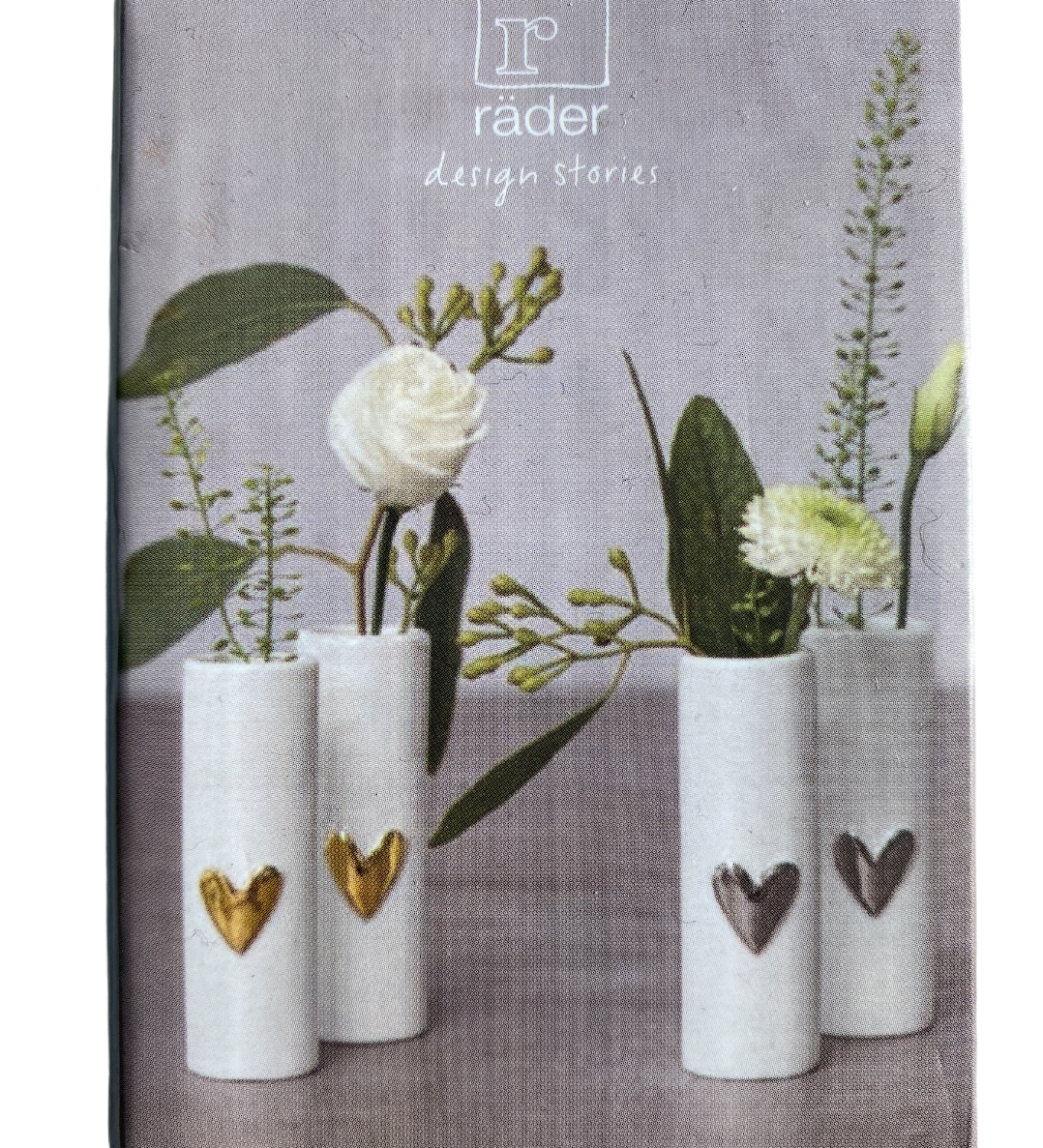 Mini Vases - Silver Heart
