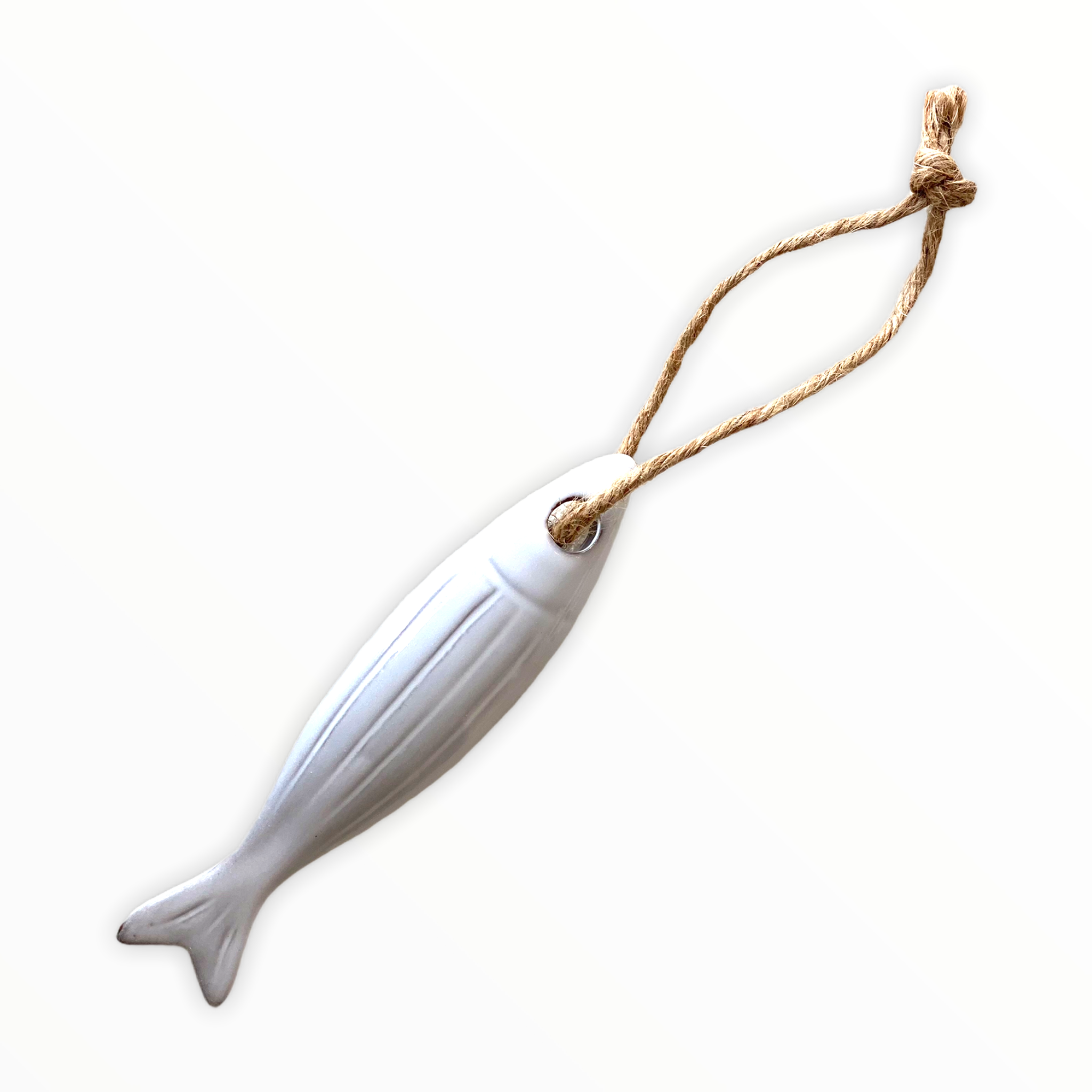 White Ceramic Fish