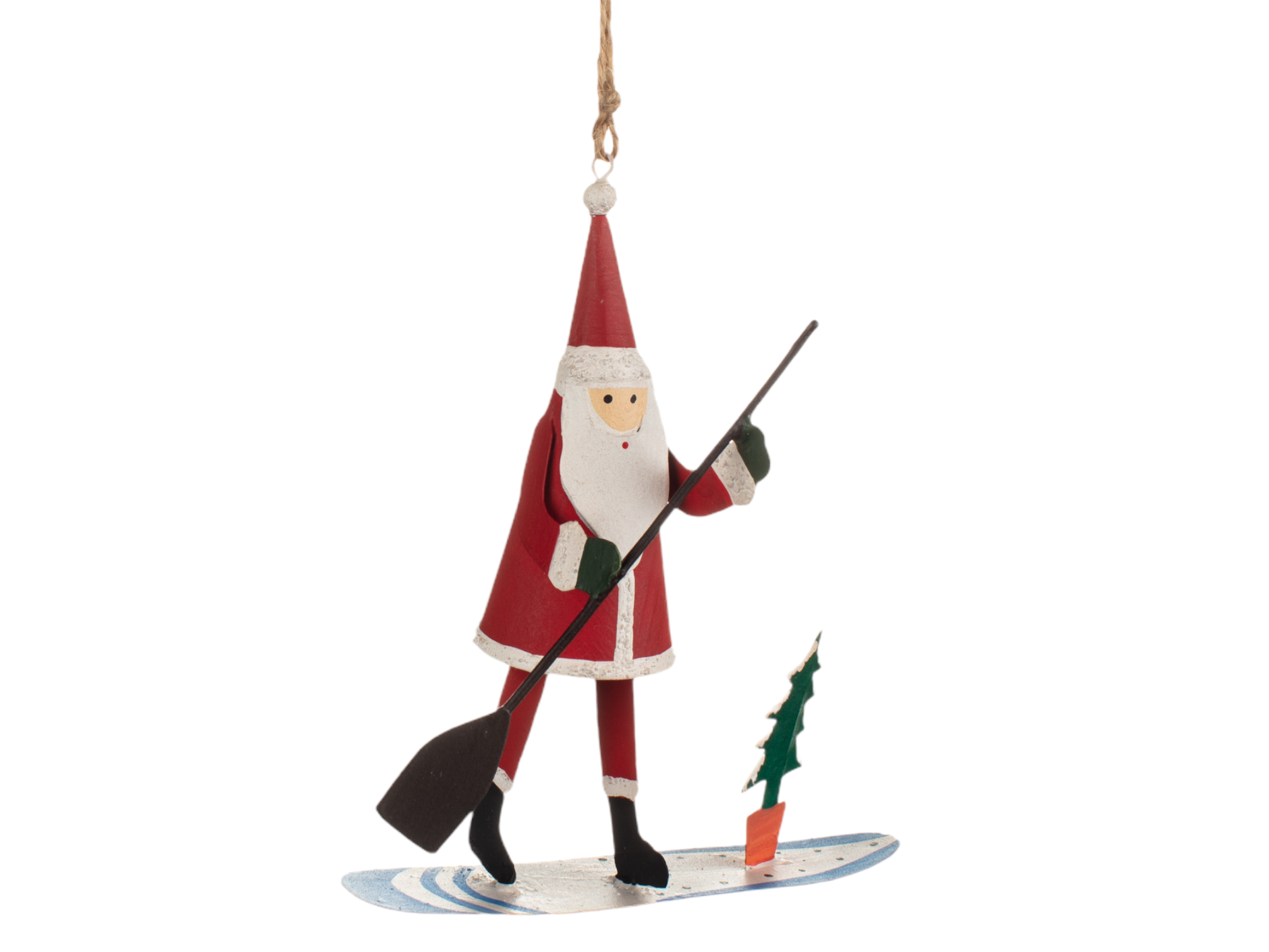 Father Christmas Paddleboarding