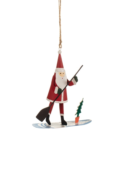 Father Christmas Paddleboarding