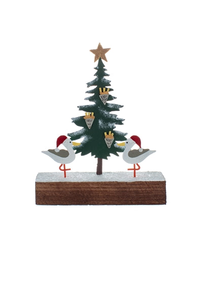 Seagulls Decorating Christmas Tree