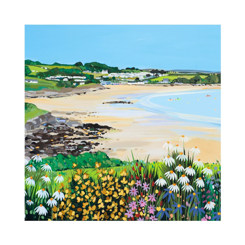 Janet Bell Card -Traeth Bychan Flowers, Anglesey