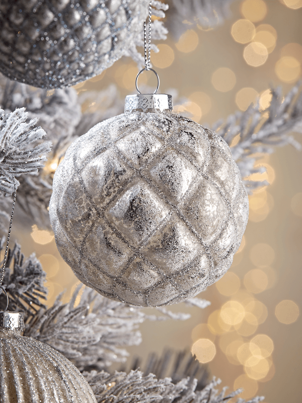 Textured Glass Baubles