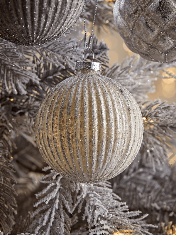 Textured Glass Baubles