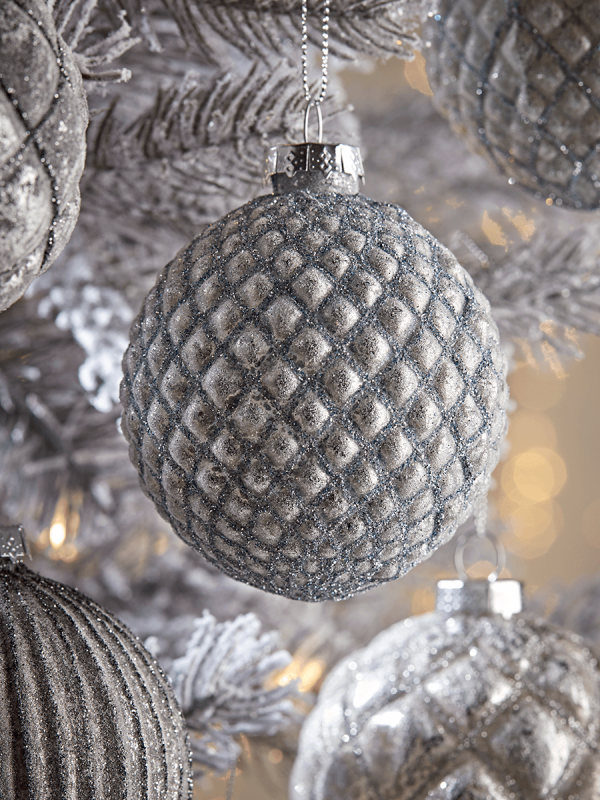 Textured Glass Baubles
