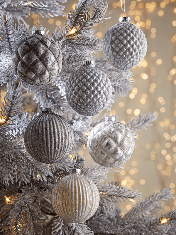 Textured Glass Baubles