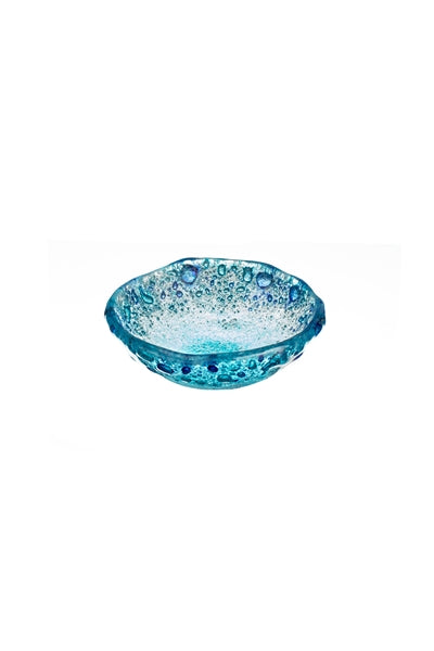 Blue Splash Glass Bowls