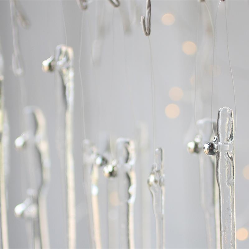 Glass Icicle Decoration