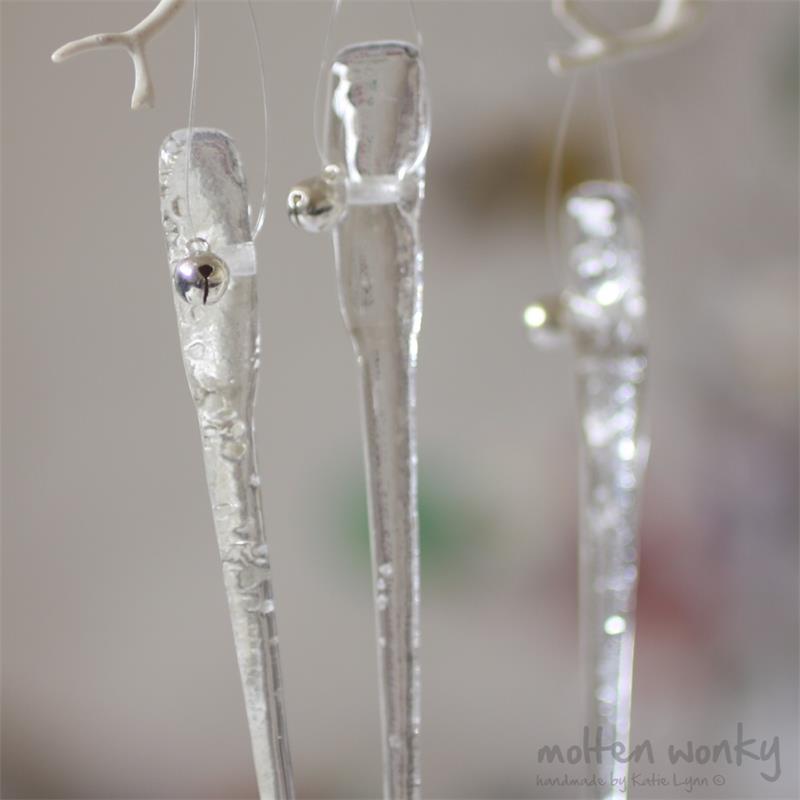 Glass Icicle Decoration